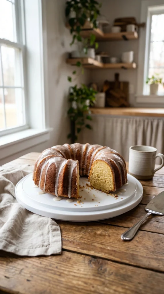Delicious Buttermilk 5 Flavor Pound Cake served on a plate