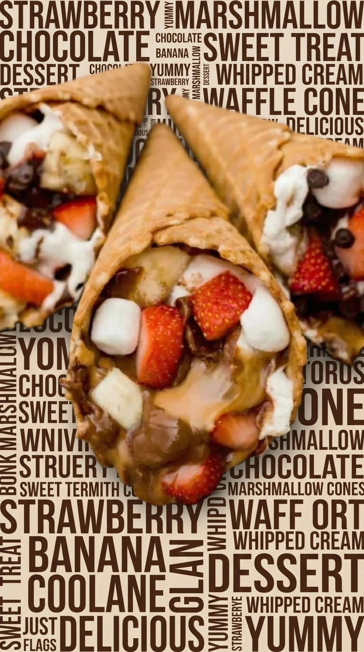 Delicious Campfire Cones filled with chocolate and marshmallows over a campfire