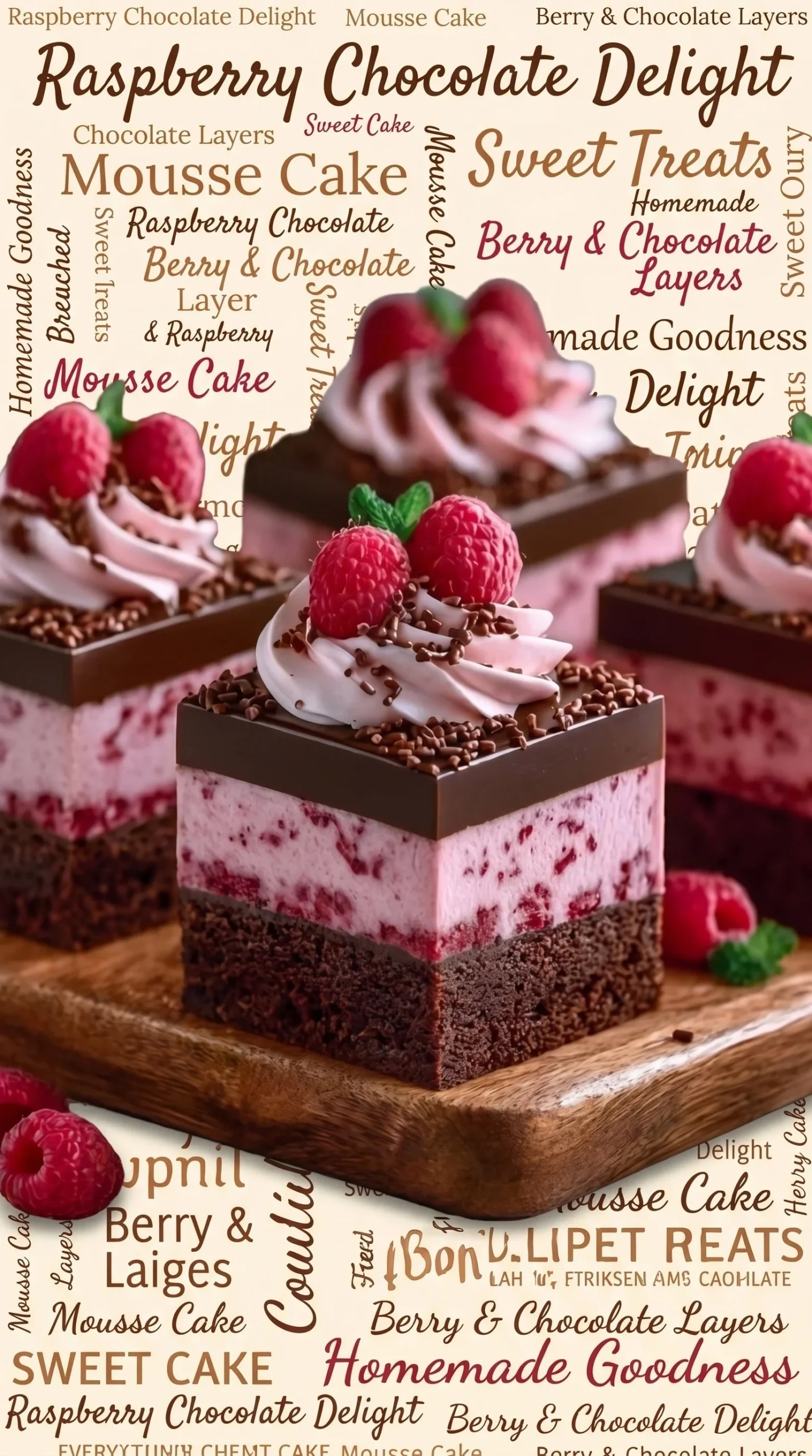 Delicious Chocolate Raspberry Cubes showcasing a rich chocolate exterior and raspberry filling.