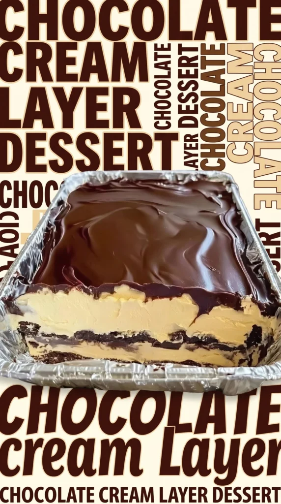 Delicious Chocolate Peanut Butter Cookie Dessert on a plate