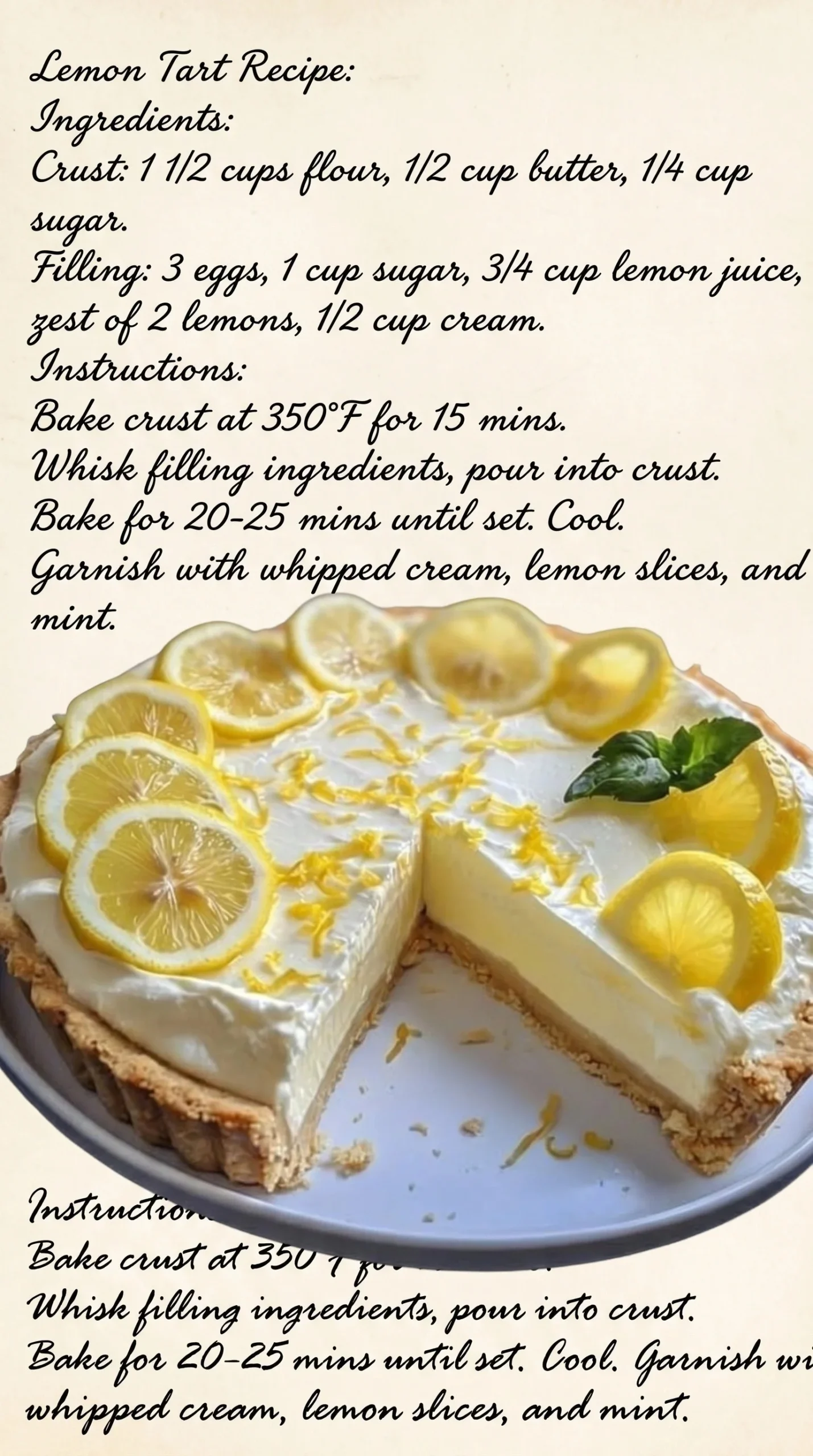 Delicious Cold Lemon Cookie Cake topped with lemon zest and fresh berries