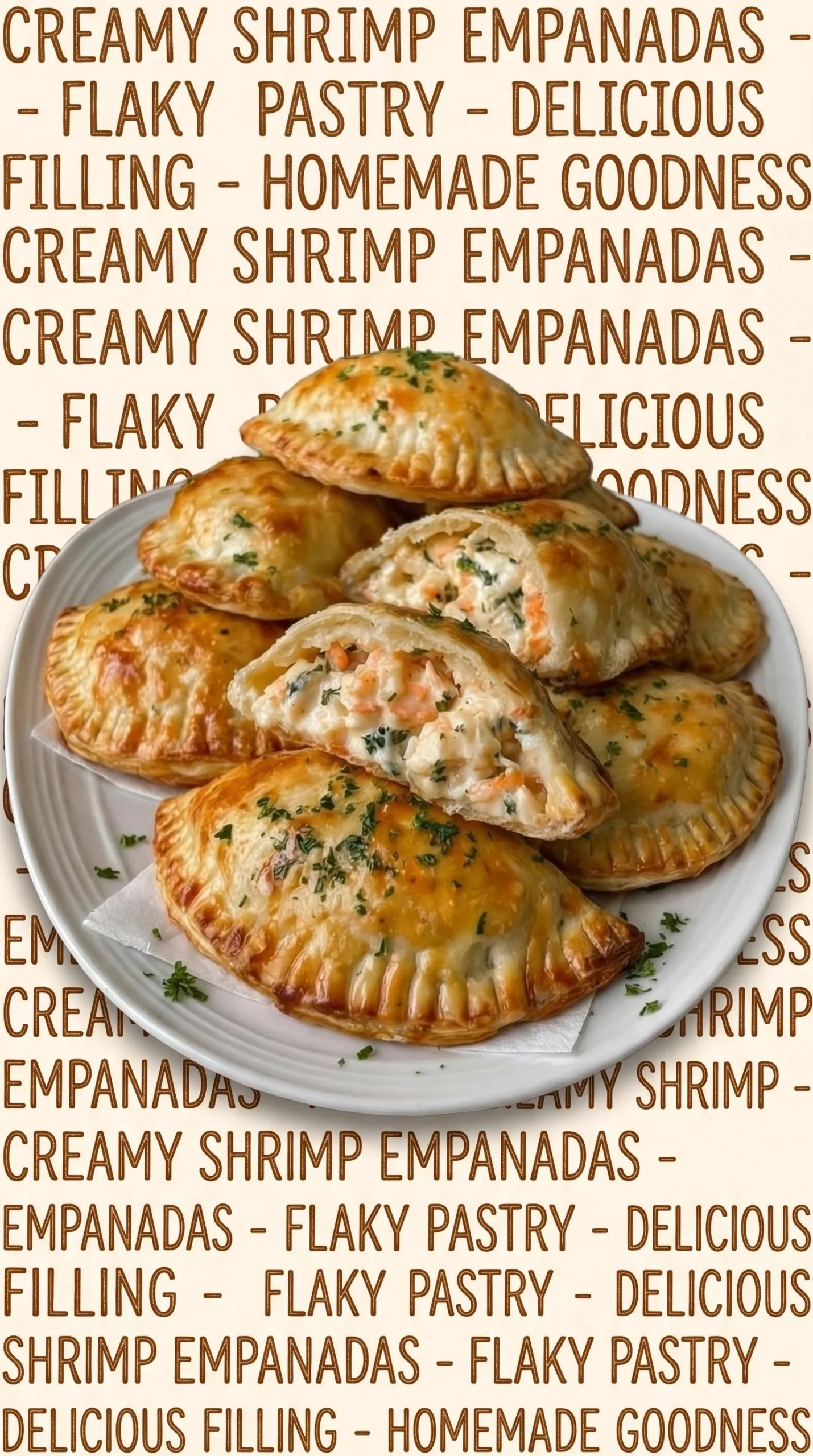 Creamy seafood hand pies with flaky crust filled with rich seafood filling