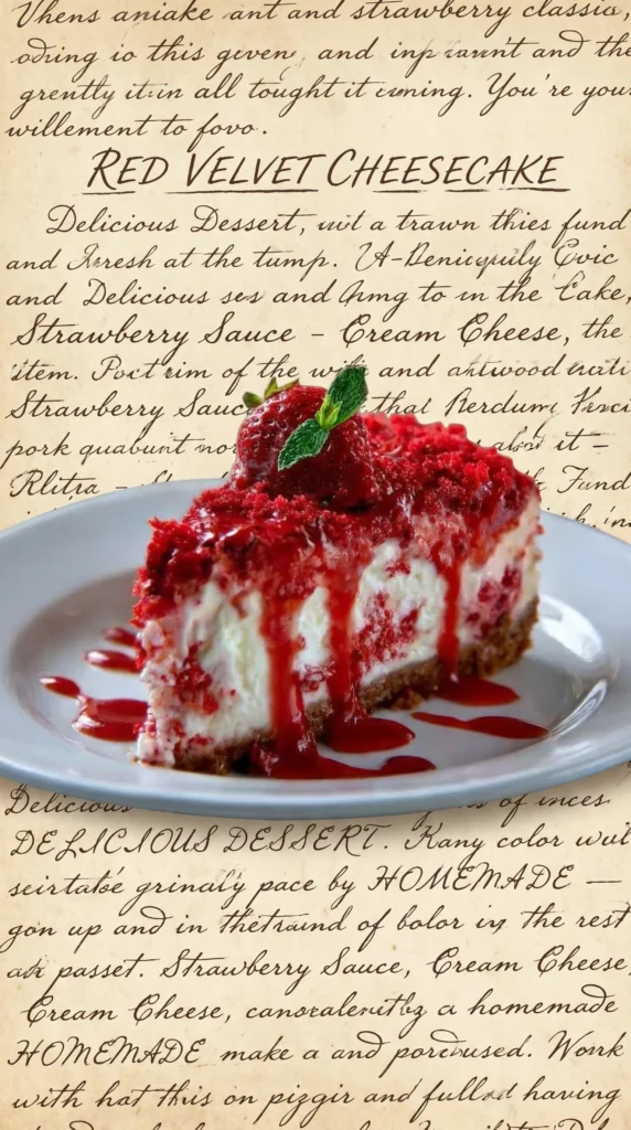 A slice of creamy strawberry cheesecake topped with fresh strawberries