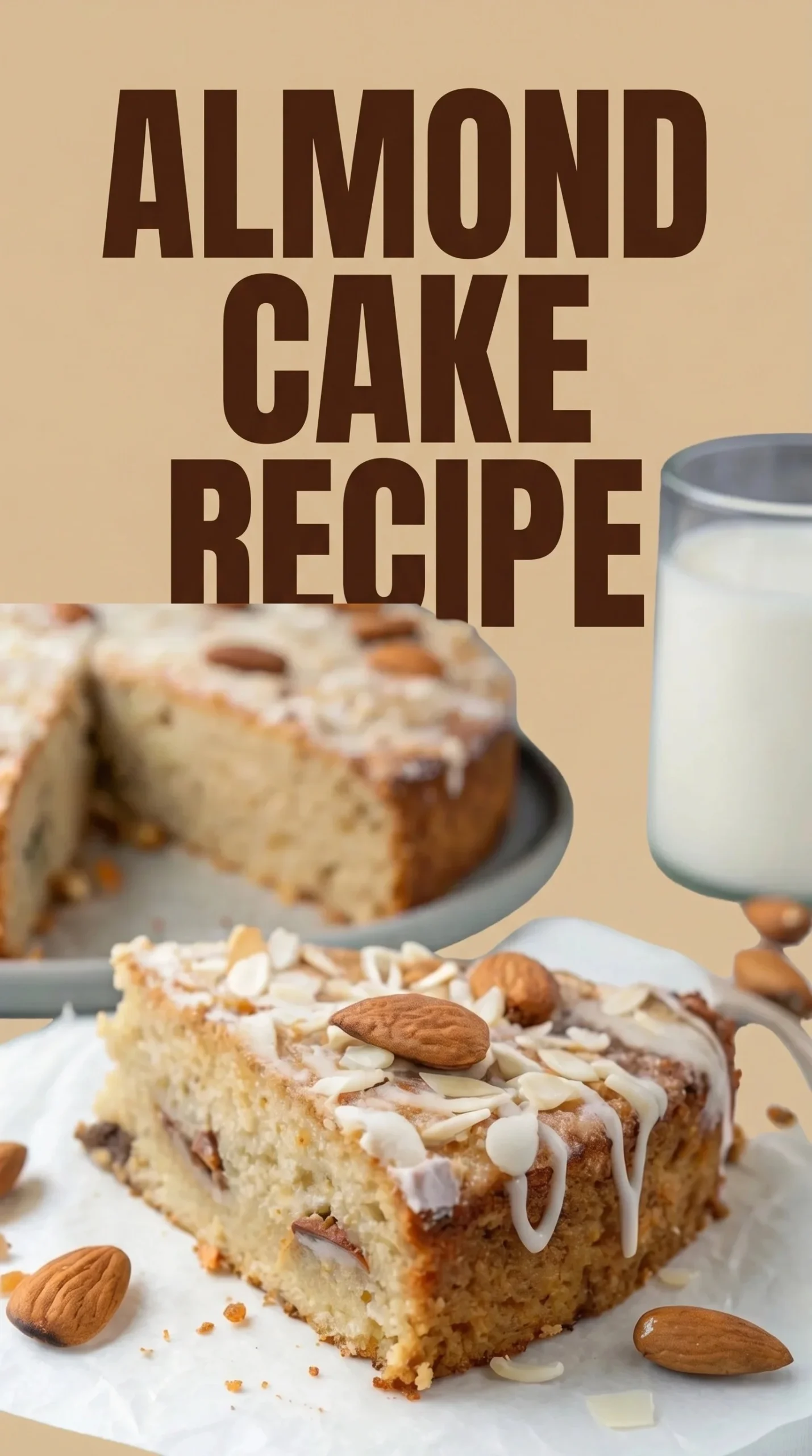 Guilt-free Flourless Almond Joy Greek Yogurt Cake with chocolate and coconut toppings
