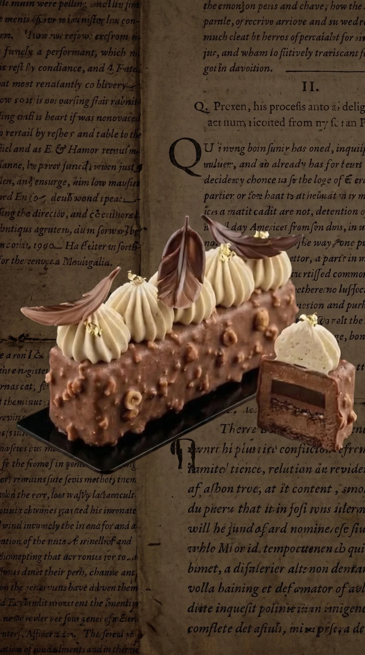 Delicious Hazelnut Chocolate Entremet displayed elegantly on a dessert plate