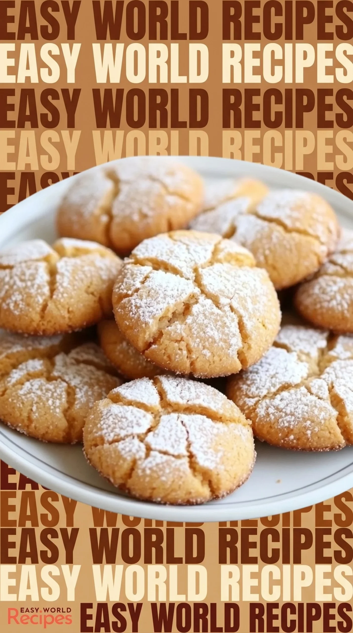 A plate of Italian Amaretti Cookies, showcasing their golden brown, almond-flavored texture.