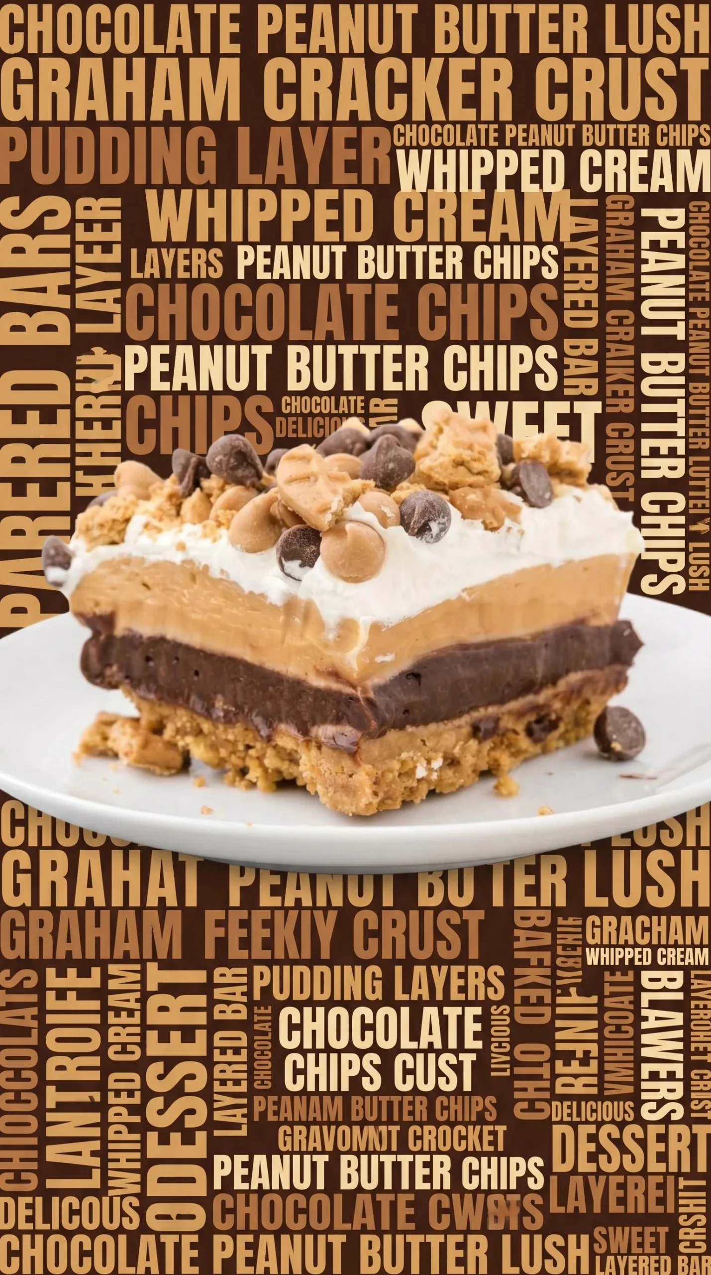 Layered peanut butter chocolate dessert with creamy layers and a decadent finish