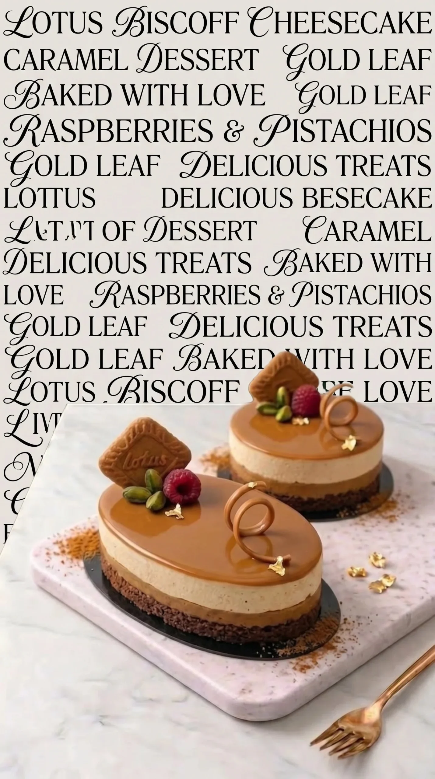 Delicious Lotus Caramel Dessert with layers of creamy caramel and biscuit.