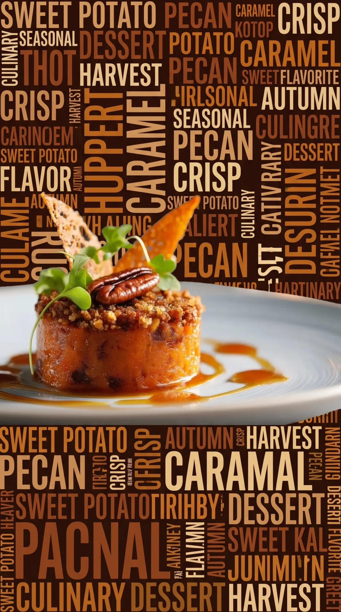 Delicious Maple Sweet Potato Casserole topped with pecans