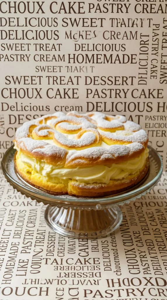 Delicious Matera Cake with creamy pastry filling, beautifully presented for dessert lovers.