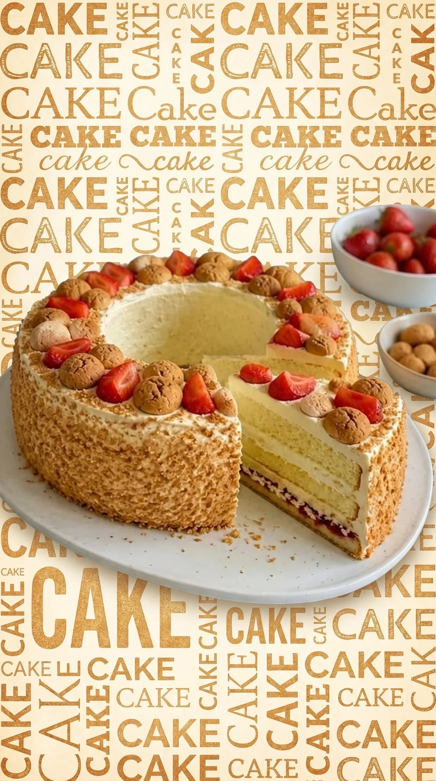 Milanese Mascarpone Wreath adorned with festive decorations