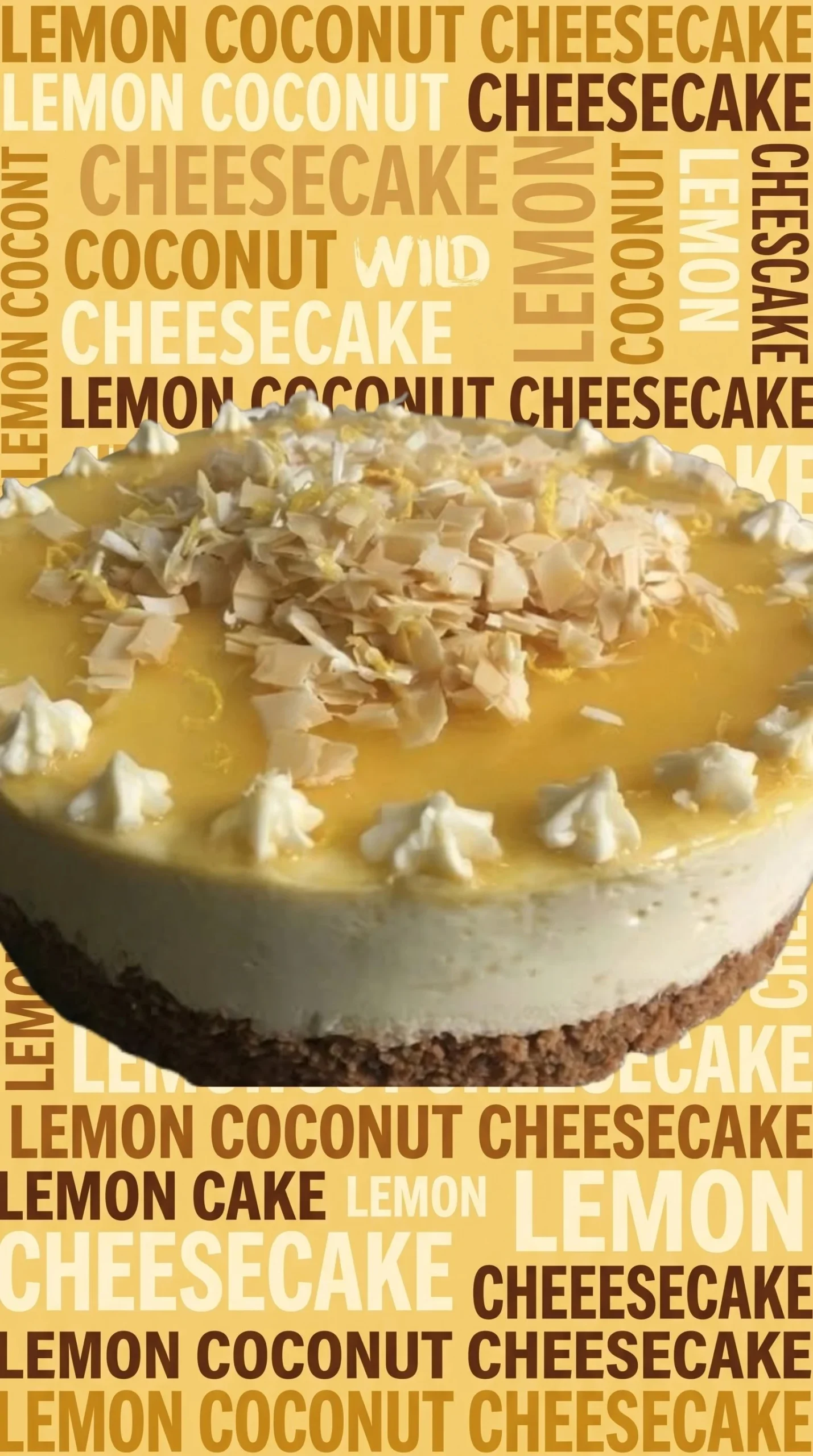 No-Bake Lemon Cheesecake with White Chocolate on a serving plate