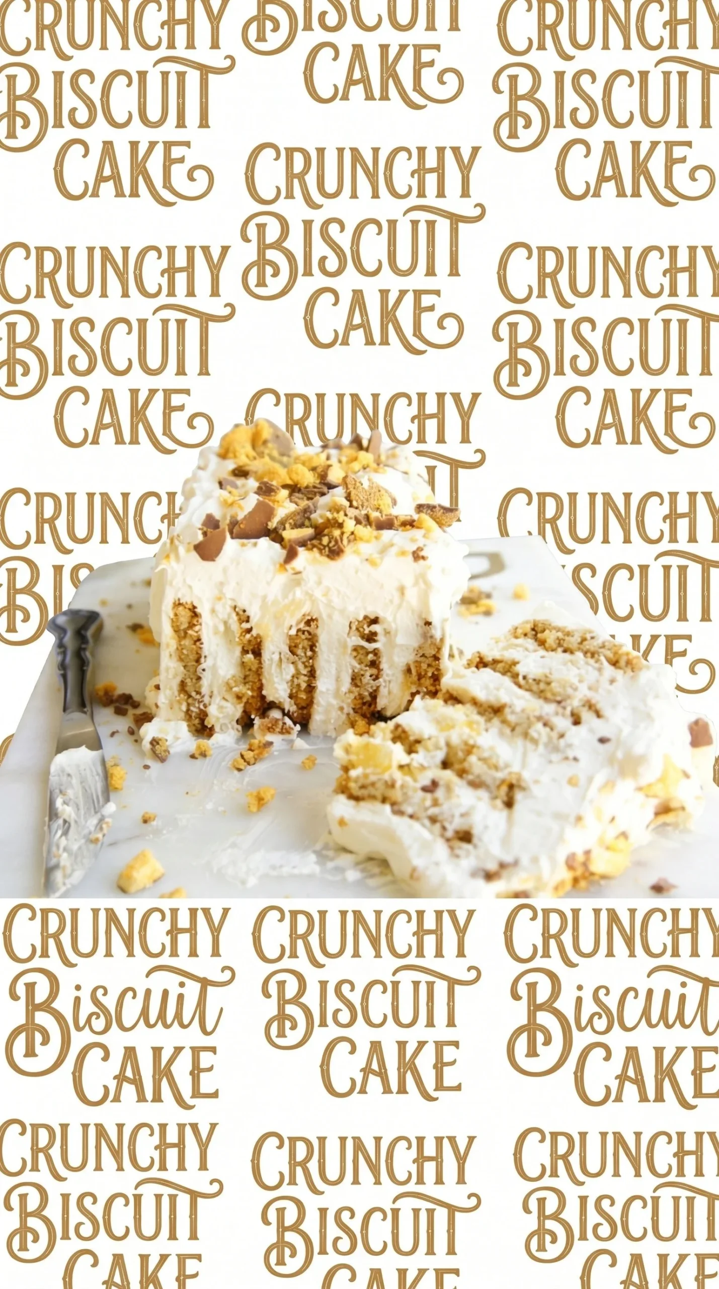 Pineapple Cream Biscuit Log dessert with flaky texture and creamy filling