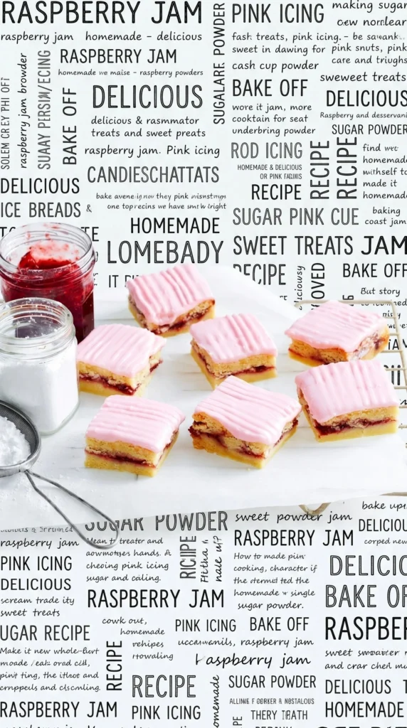 Raspberry jam shortbread cookies with a sweet red filling and buttery crust