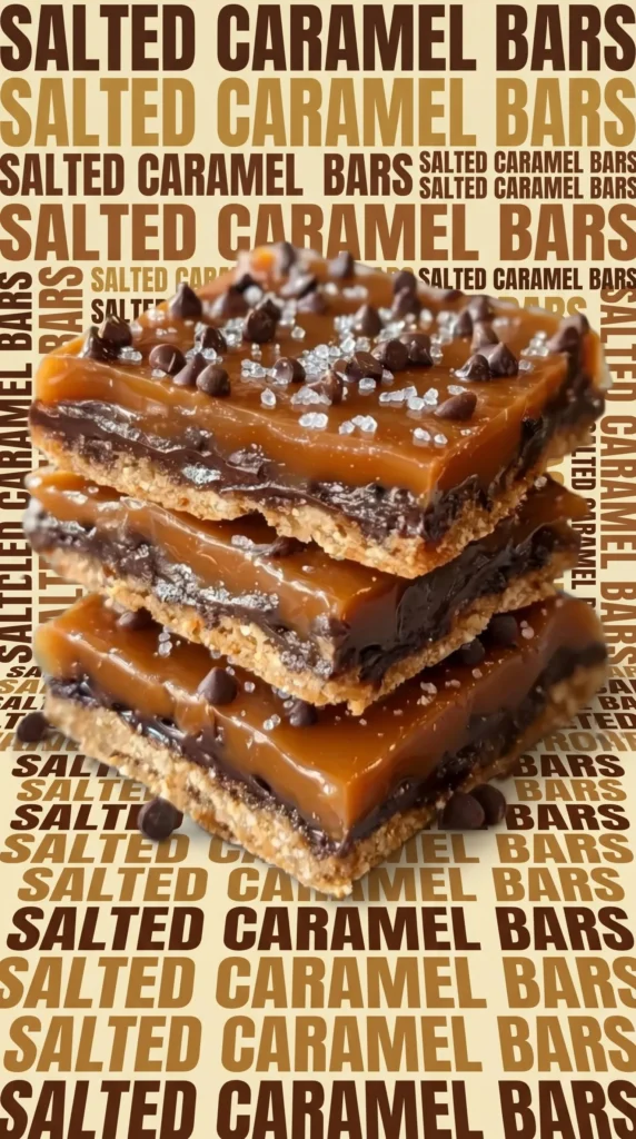 Salted caramel chocolate crack bars drizzled with chocolate and sprinkled with sea salt