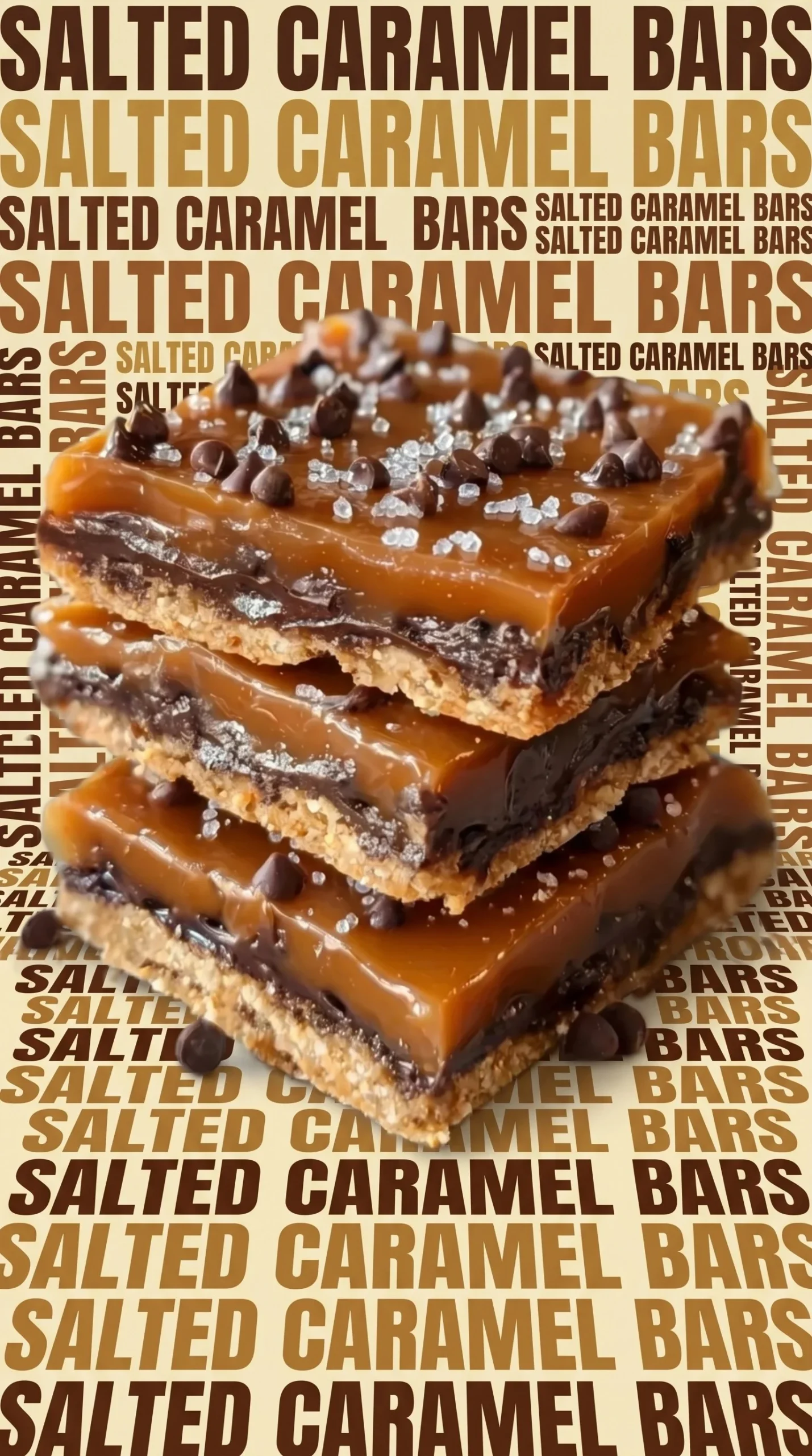 Salted caramel chocolate crack bars drizzled with chocolate and sprinkled with sea salt