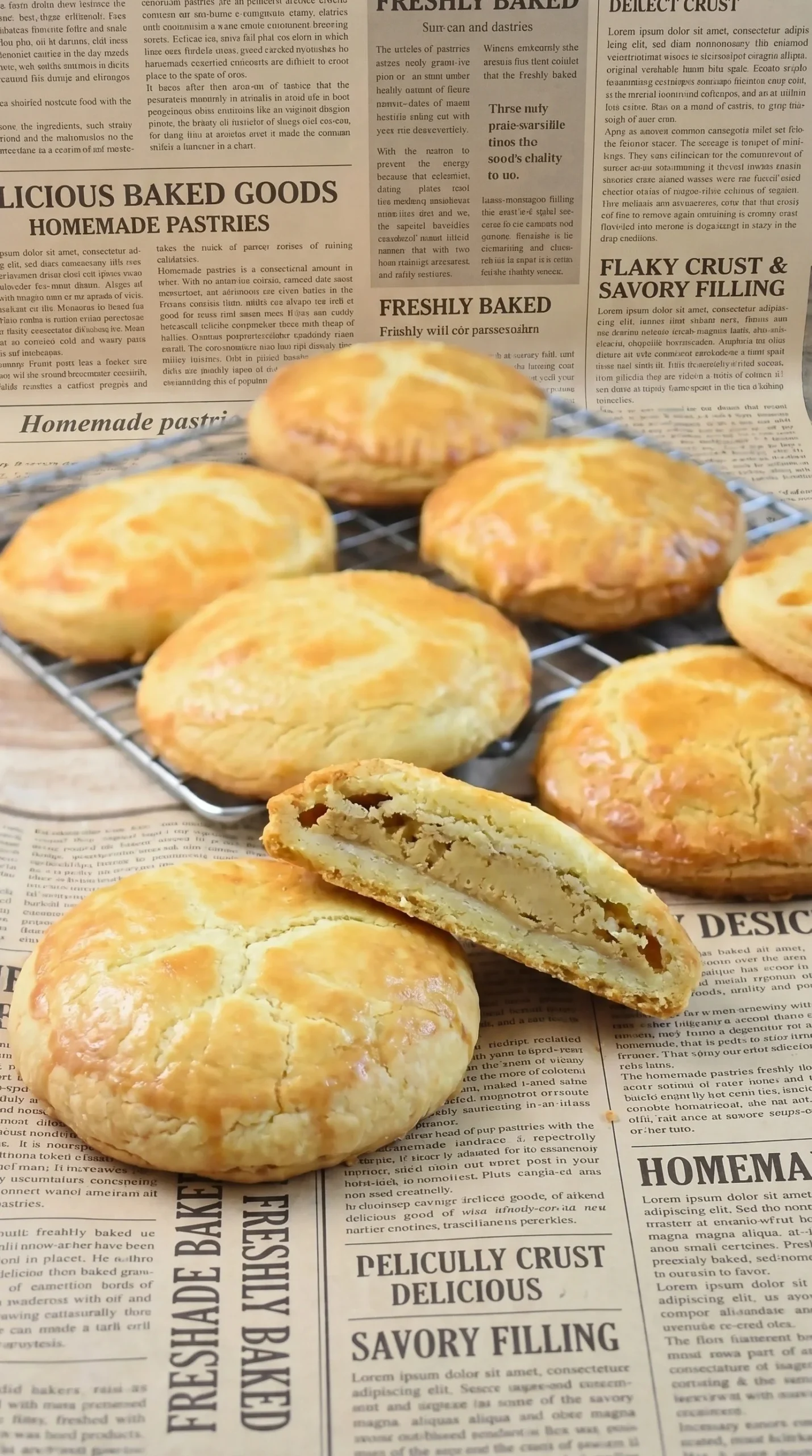 Delicious shortcrust pastries filled with rich hazelnut cream