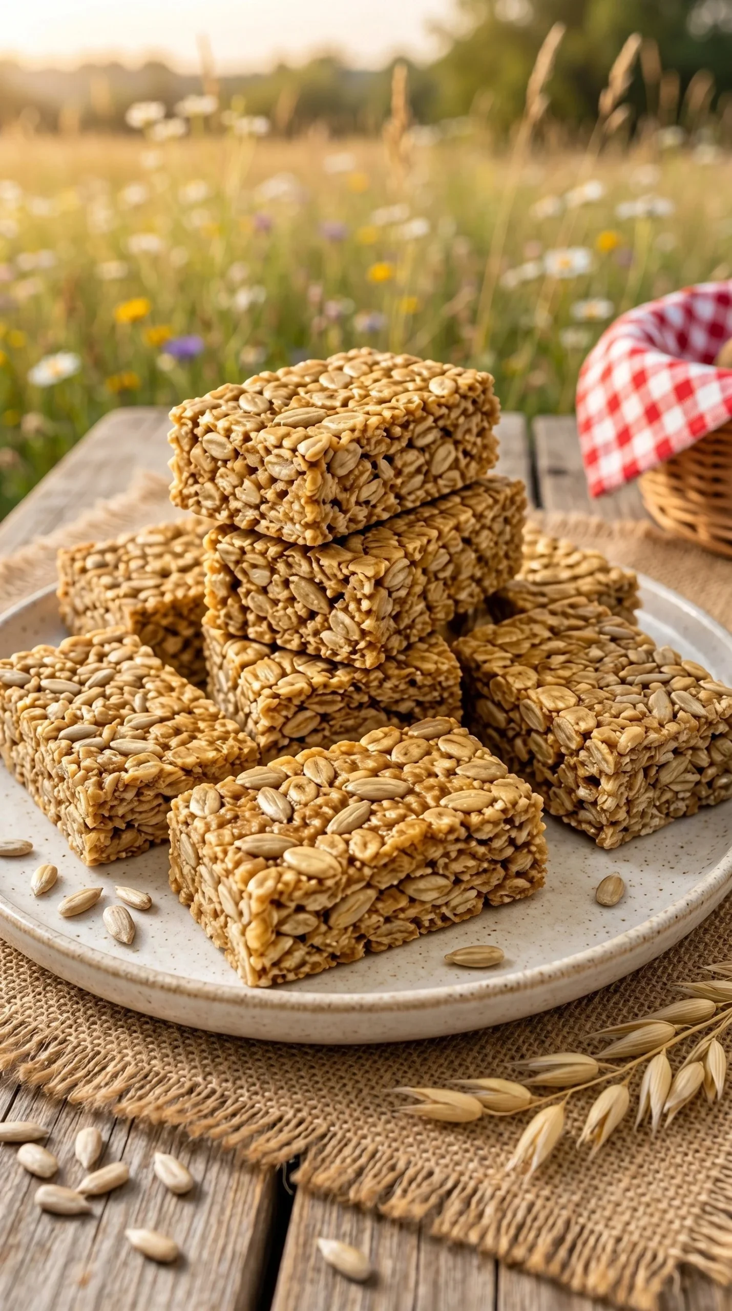 Nutritious sunflower seed bars for healthy snacking