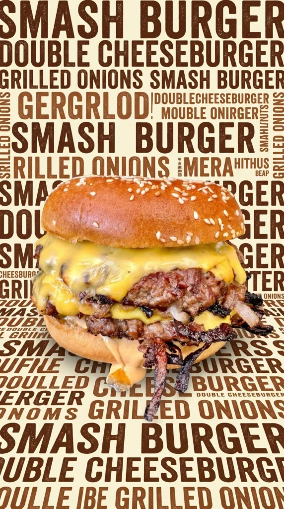 Oklahoma Onion SmashBurger with crispy onions and juicy beef patty