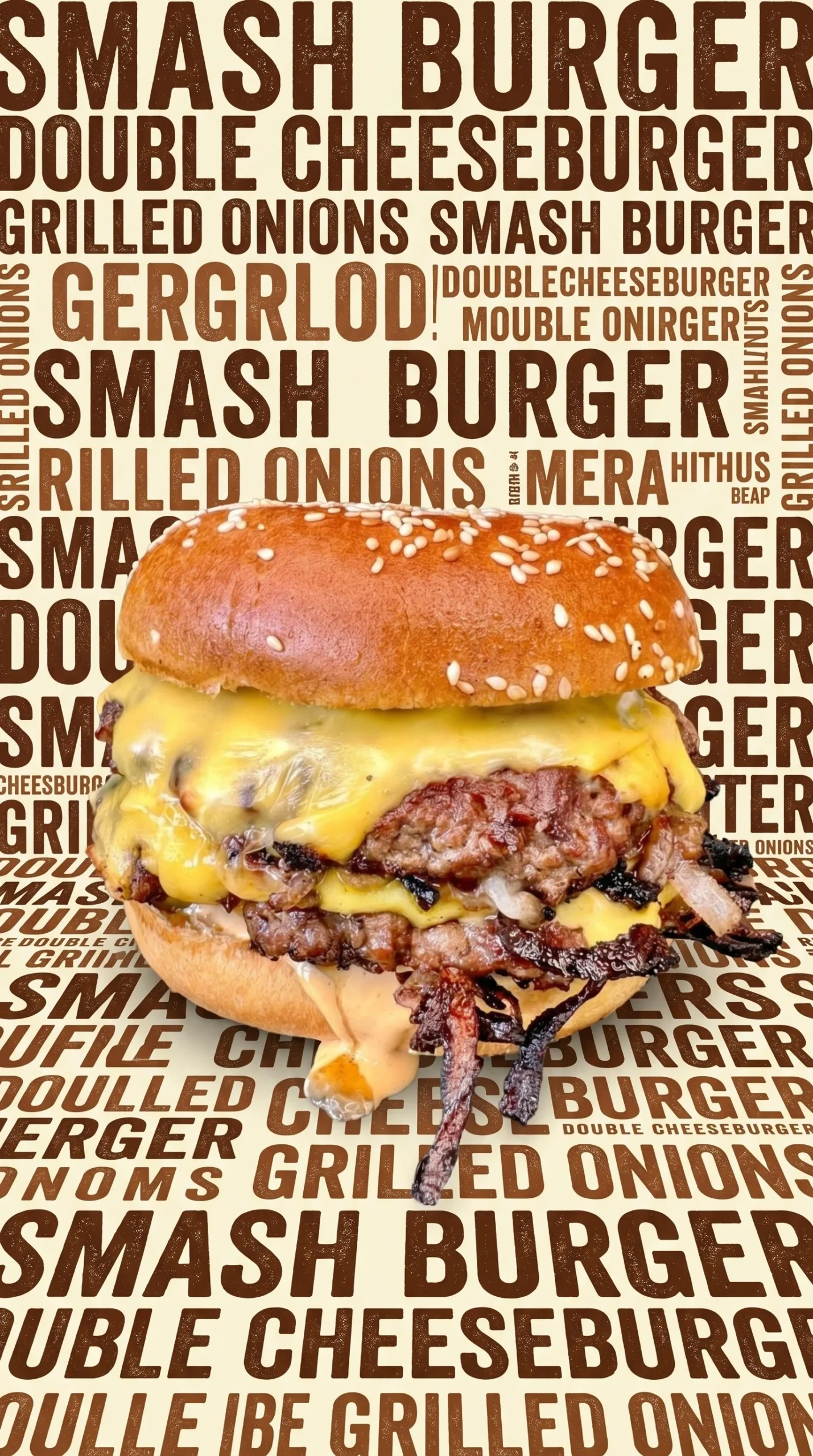 Oklahoma Onion SmashBurger with crispy onions and juicy beef patty