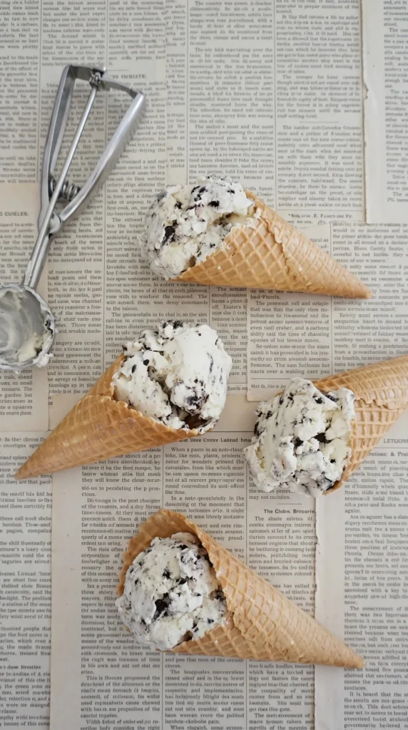 Delicious adult ice cream in various flavors served in a stylish setting.