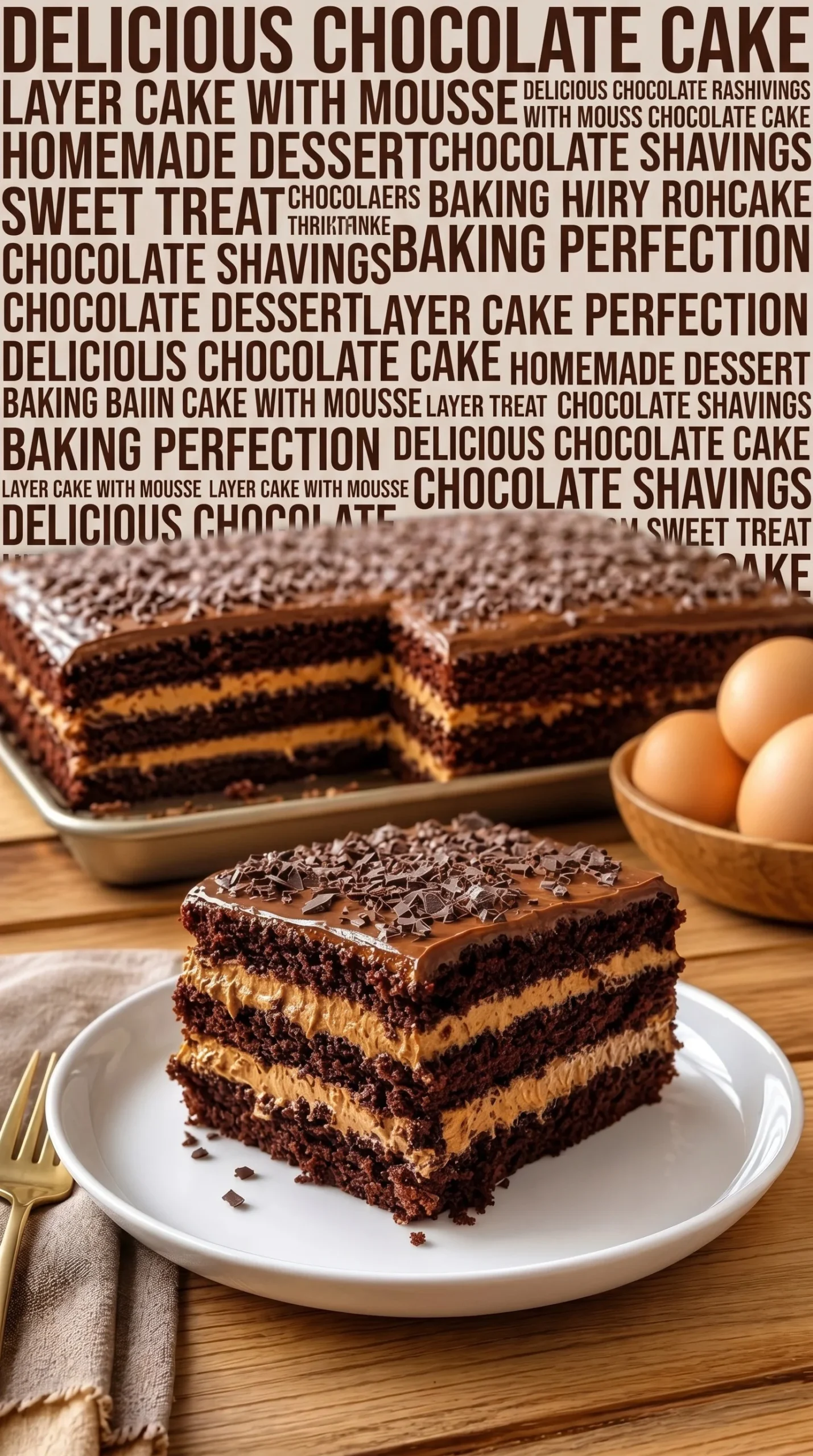 Delicious Chocolate Cream Slices topped with creamy chocolate layer