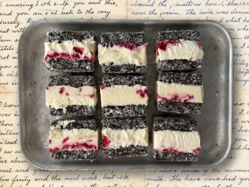 Five-Ingredient Lamington Ice Cream Sandwiches