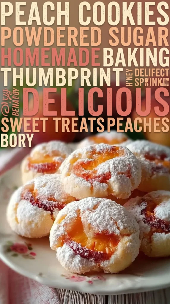 Delicious Italian Peach Summer Cookies on a plate, ideal for summer treats.