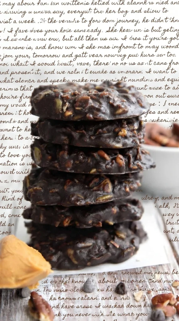Delicious keto no bake cookies made for a low-carb diet