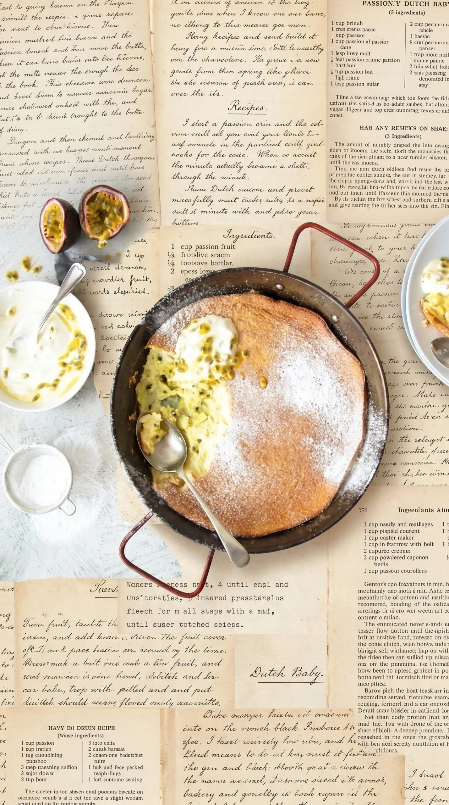 A creamy bowl of delicious Passionfruit Pudding with fresh fruits on top