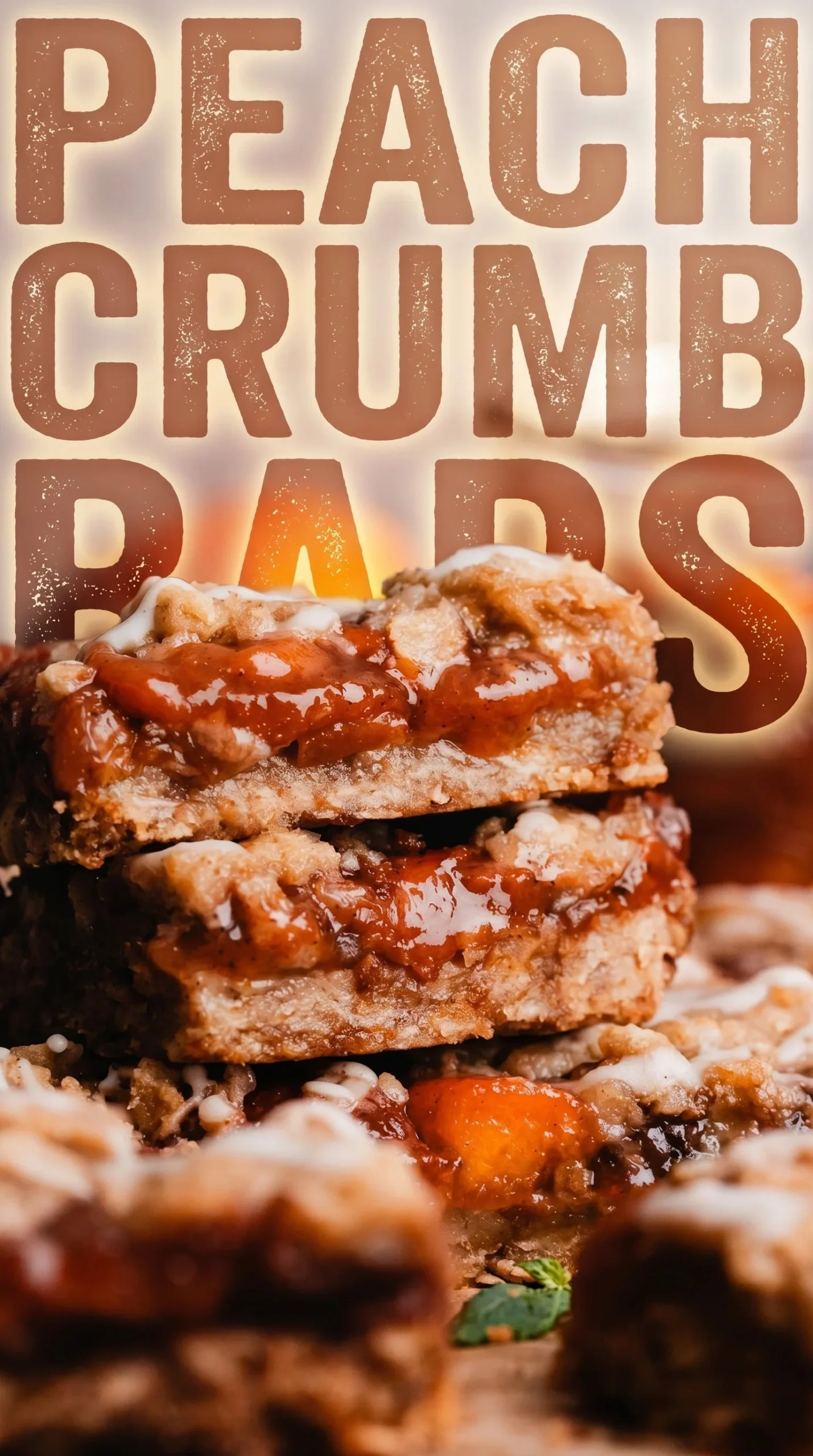 Delicious homemade Peach Cobbler Bars with sweet peaches and a golden crust.