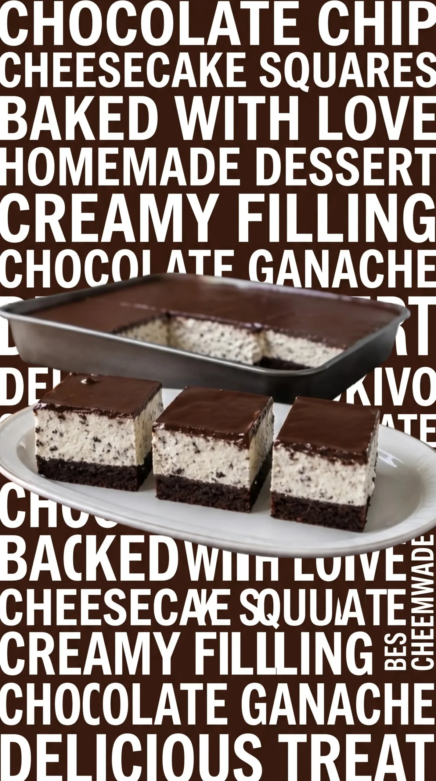 Delicious sheet pan chocolate cream slices ready to be served.